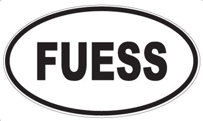 FUESS - Oval Sticker