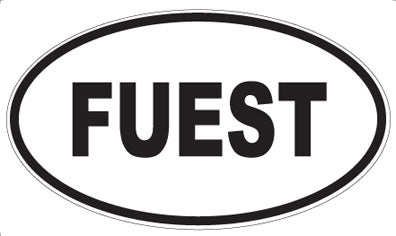 FUEST - Oval Sticker