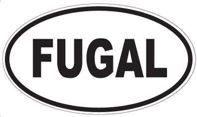 FUGAL - Oval Sticker