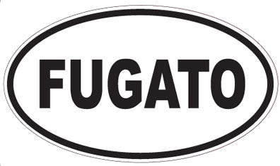 FUGATO - Oval Sticker