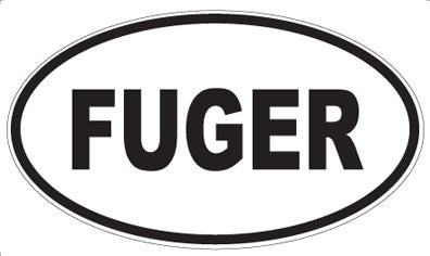 FUGER - Oval Sticker