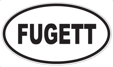 FUGETT - Oval Magnet