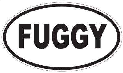 FUGGY - Oval Magnet