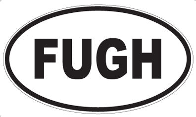 FUGH - Oval Sticker