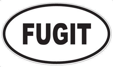 FUGIT - Oval Magnet