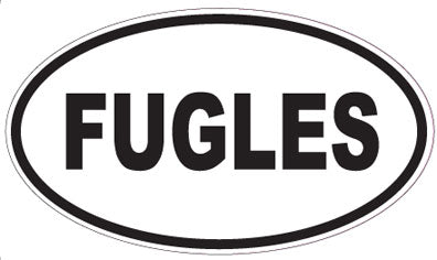 FUGLES - Oval Sticker