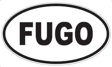 FUGO - Oval Sticker