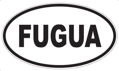 FUGUA - Oval Sticker