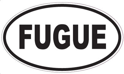 FUGUE - Oval Magnet