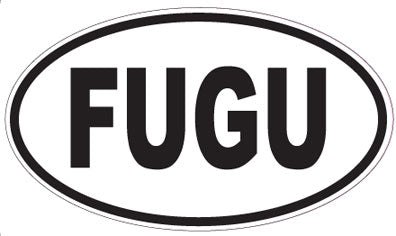 FUGU - Oval Sticker