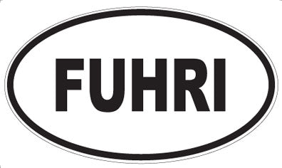 FUHRI - Oval Sticker