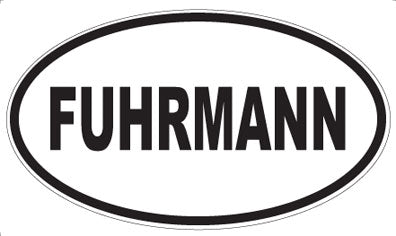 FUHRMANN - Oval Sticker