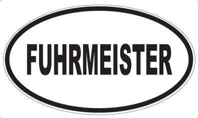 FUHRMEISTER - Oval Sticker