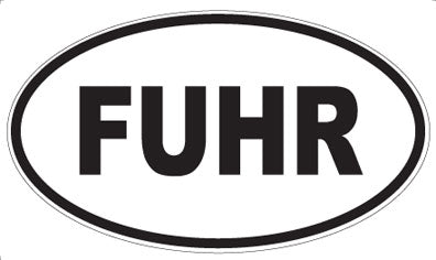 FUHR - Oval Magnet