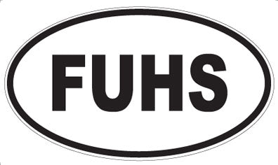 FUHS - Oval Sticker