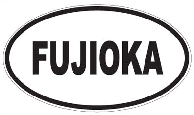 FUJIOKA - Oval Sticker