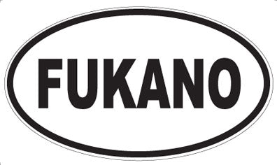 FUKANO - Oval Sticker