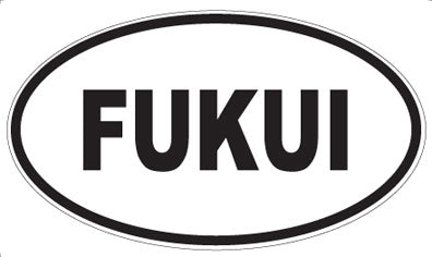 FUKUI - Oval Sticker
