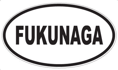 FUKUNAGA - Oval Sticker