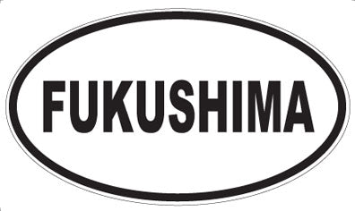FUKUSHIMA - Oval Magnet