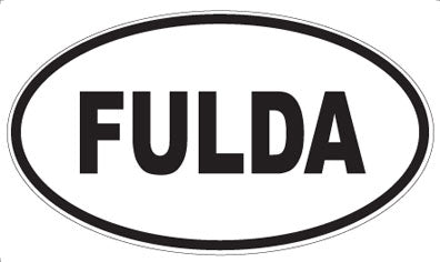 FULDA - Oval Sticker