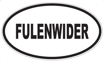 FULENWIDER - Oval Magnet