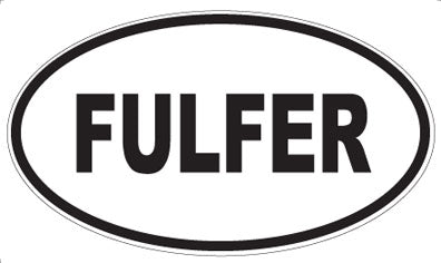 FULFER - Oval Sticker