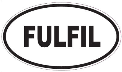 FULFIL - Oval Sticker
