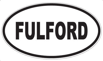 FULFORD - Oval Sticker