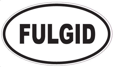 FULGID - Oval Sticker