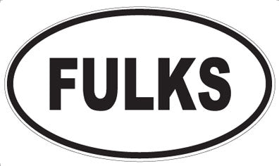 FULKS - Oval Sticker