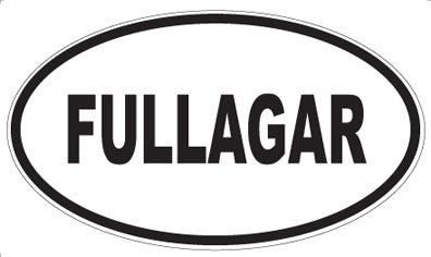 FULLAGAR - Oval Sticker