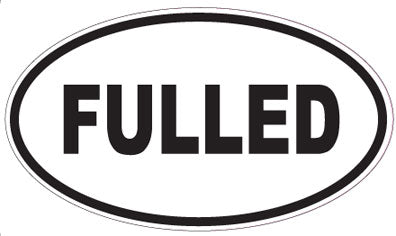 FULLED - Oval Sticker