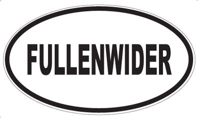 FULLENWIDER - Oval Sticker