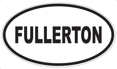 FULLERTON - Oval Magnet