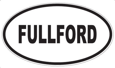 FULLFORD - Oval Sticker