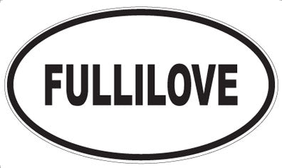 FULLILOVE - Oval Sticker