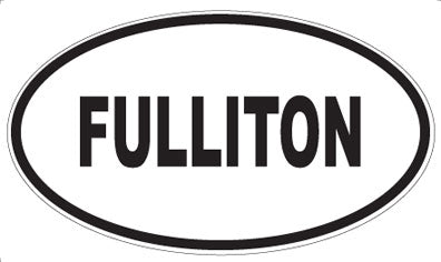 FULLITON - Oval Sticker