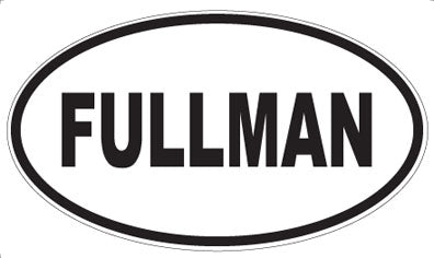 FULLMAN - Oval Magnet