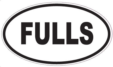 FULLS - Oval Sticker