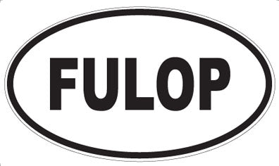 FULOP - Oval Sticker