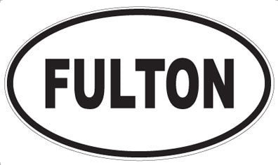 FULTON - Oval Sticker