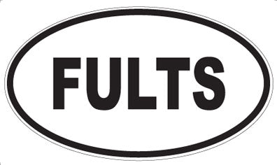 FULTS - Oval Sticker