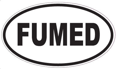 FUMED - Oval Sticker