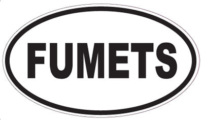 FUMETS - Oval Sticker