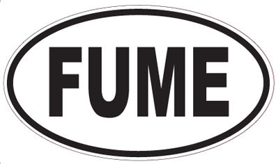 FUME - Oval Sticker