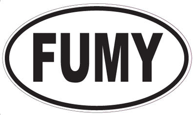 FUMY - Oval Sticker