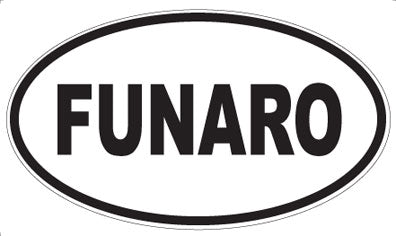 FUNARO - Oval Sticker