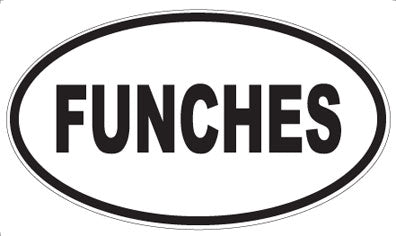 FUNCHES - Oval Sticker