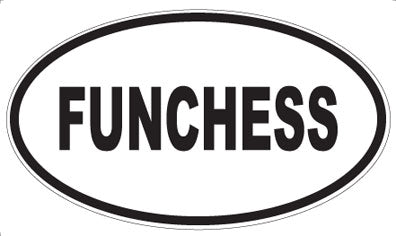 FUNCHESS - Oval Magnet